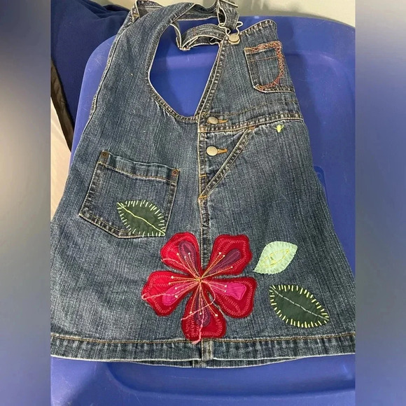 Vintage baby gap embroidered size 4 skirted overalls B2‎ - Picture 5 of 6